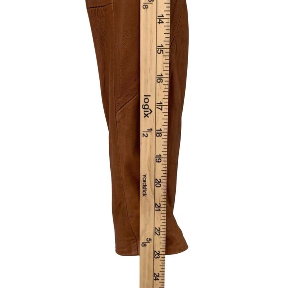 Doma Leather Motorcycle Jacket Cognac Soft Kid Size Small Full Zip Lined - Picture 6 of 13